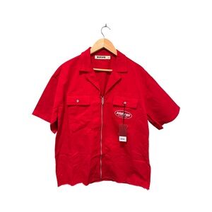 Watson Studios Digital Evolution Graphic Red Work Shirt NWT Size L